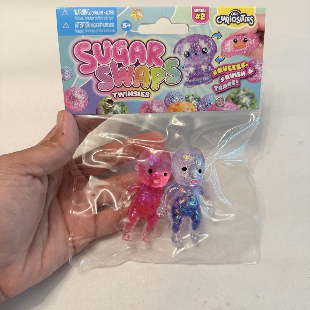 ORB Sugar Swaps‎ Series 2 Twin Figures Glitter Squishy Sensory Toy New Sealed